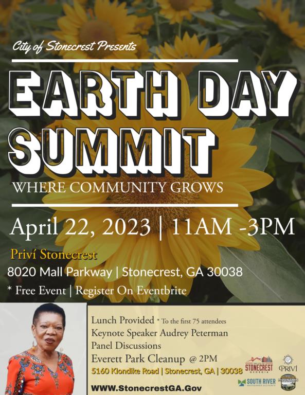 Join the City of Stonecrest for an Earth Day Summit.